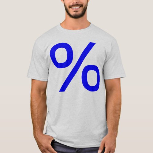 Percent _ Blue T_Shirt
