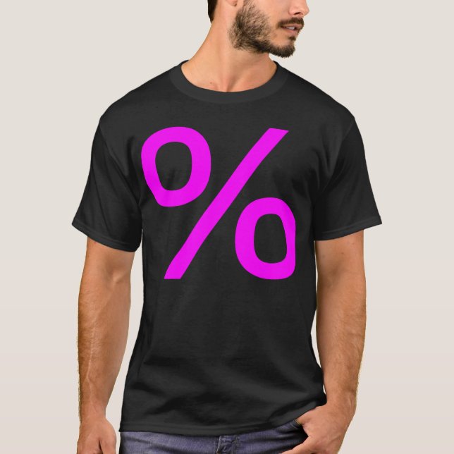 Percent - Magenta T-Shirt (Front)