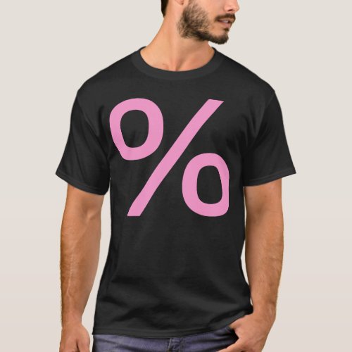 Percent _ Pink T_Shirt