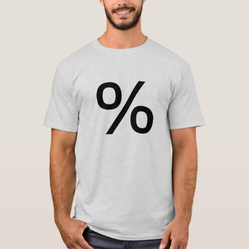 Percent Small _ Black T_Shirt