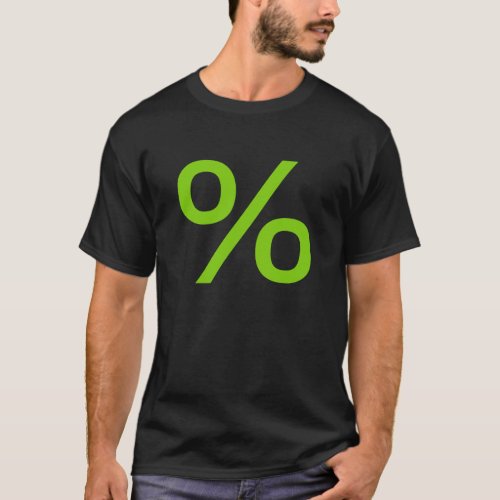 Percent Small _ Martian Green T_Shirt