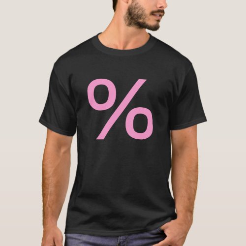 Percent Small _ Pink T_Shirt