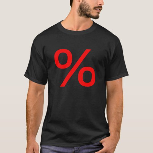 Percent Small _ Red T_Shirt