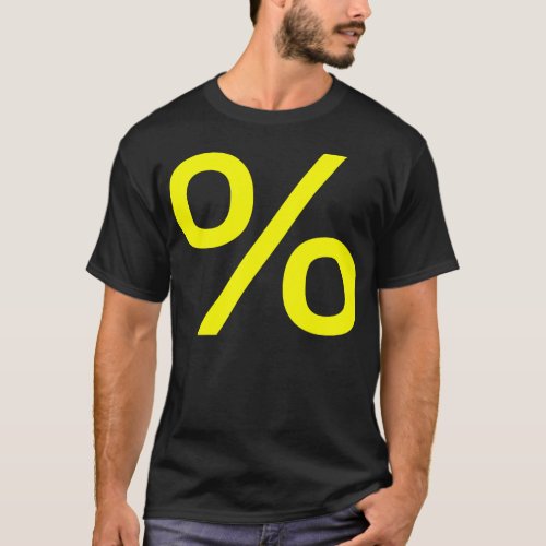 Percent _ Yellow T_Shirt