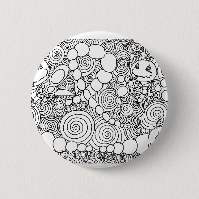 Percentum Bugz Pinback Button (Front)