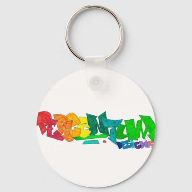 Percentum Logo Keychain (Front)