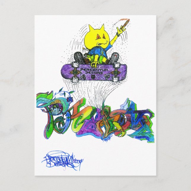 Percentum Ollie Postcard (Front)