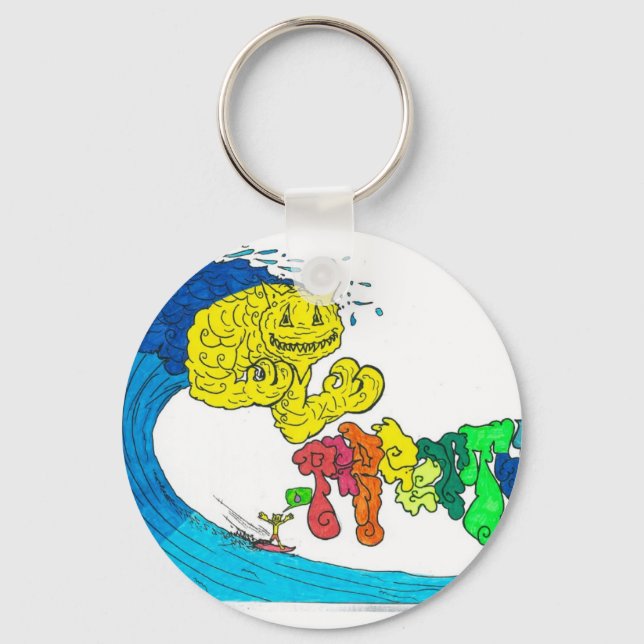 percentum surfing keychain (Front)