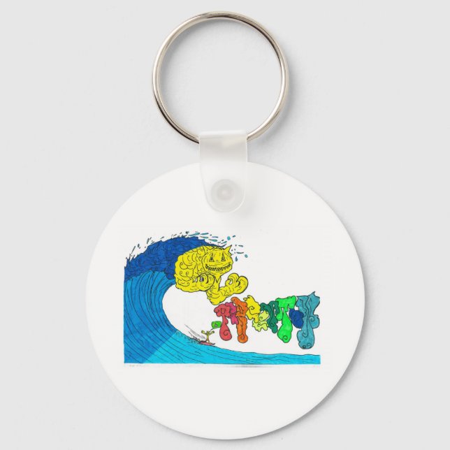 percentum surfing keychain (Front)