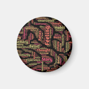 Perception Inspirational Word Art Magnet