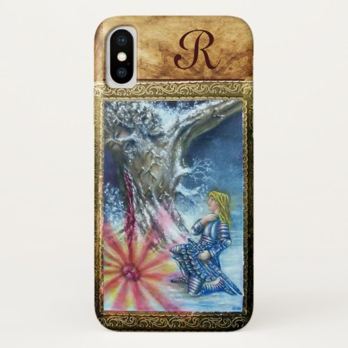 PERCEVAL AND VISION OF THE HOLY GRAIL monogram iPhone X Case