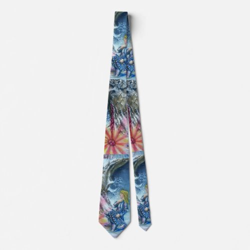 PERCEVAL AND VISION OF THE HOLY GRAIL NECK TIE