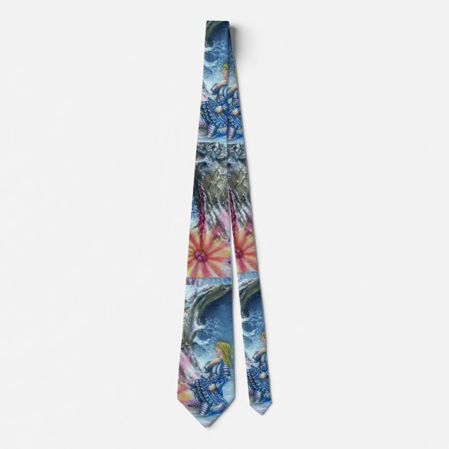 PERCEVAL AND VISION OF THE HOLY GRAIL NECK TIE (Front)