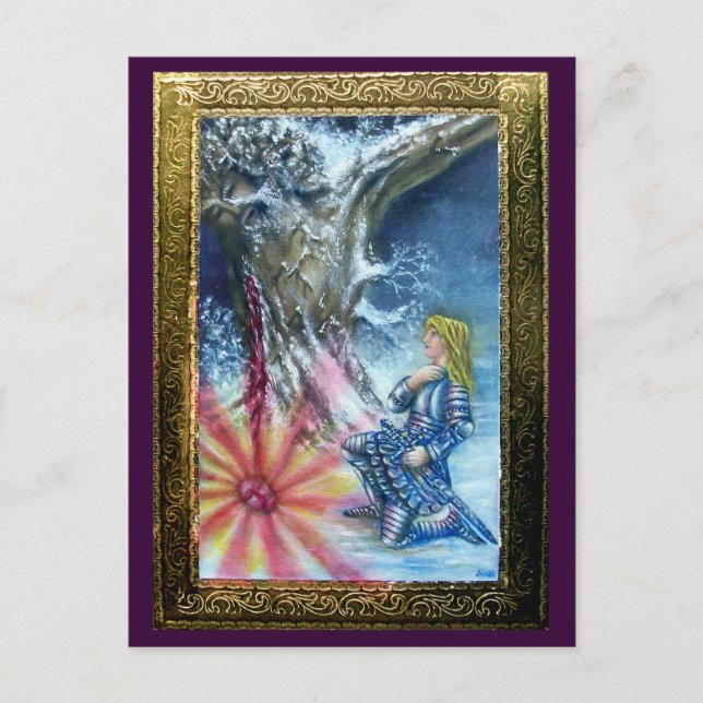 PERCEVAL AND VISION OF THE HOLY GRAIL POSTCARD (Front)