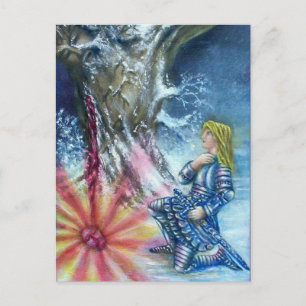 PERCEVAL AND VISION OF THE HOLY GRAIL POSTCARD