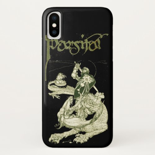 PERCEVAL FIGHTING DRAGONQUEST HOLY GRAIL Fantasy iPhone XS Case