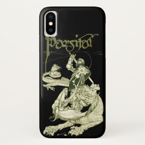 PERCEVAL FIGHTING DRAGONQUEST HOLY GRAIL Fantasy iPhone X Case