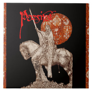 PERCEVAL LEGEND /QUEST OF THE HOLY GRAIL Fantasy Ceramic Tile