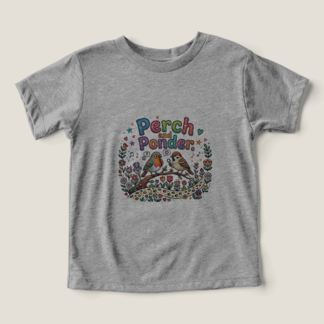 Perch and Ponder Toddler T-shirt (Design Front)