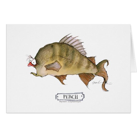 Perch fish, tony fernandes cards (Front Horizontal)