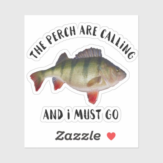 Perch Fishing Ice Fishing Fish Sports Hobby Sticker (Sheet)