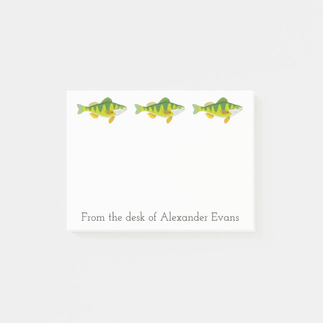 Perch Fishing Post-it Notes (Front)