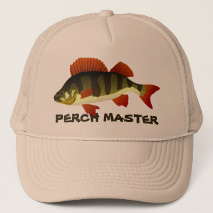 Fish Perch Logo - Perch Fishing' Baseball Cap
