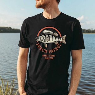 Perch Patrol Great Lakes Freshwater Fishing T-Shirt