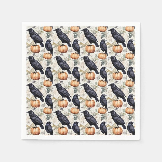 Perch & Pumpkin Napkins (Front)