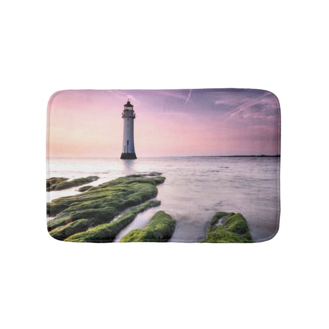 Perch Rock Lighthouse Bathroom Mat (Front)