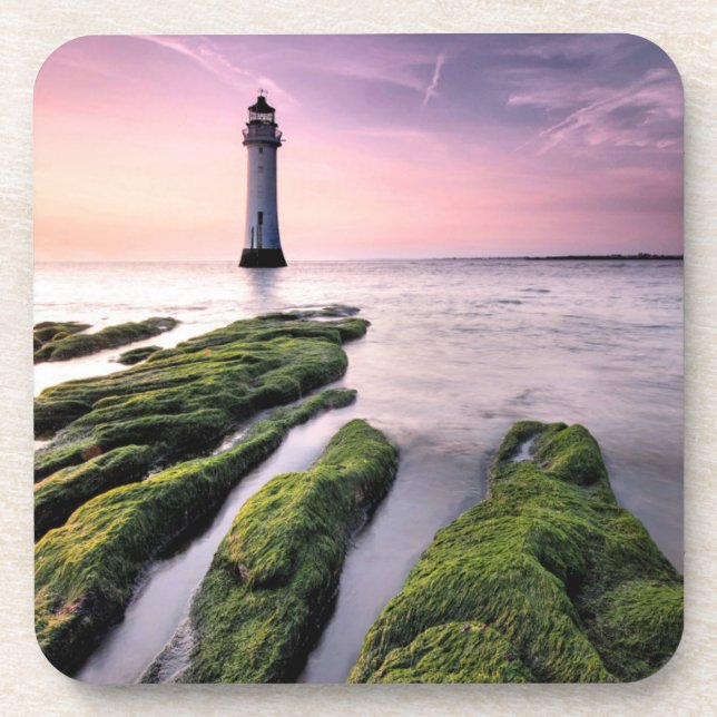 Perch Rock Lighthouse Drink Coaster (Front)
