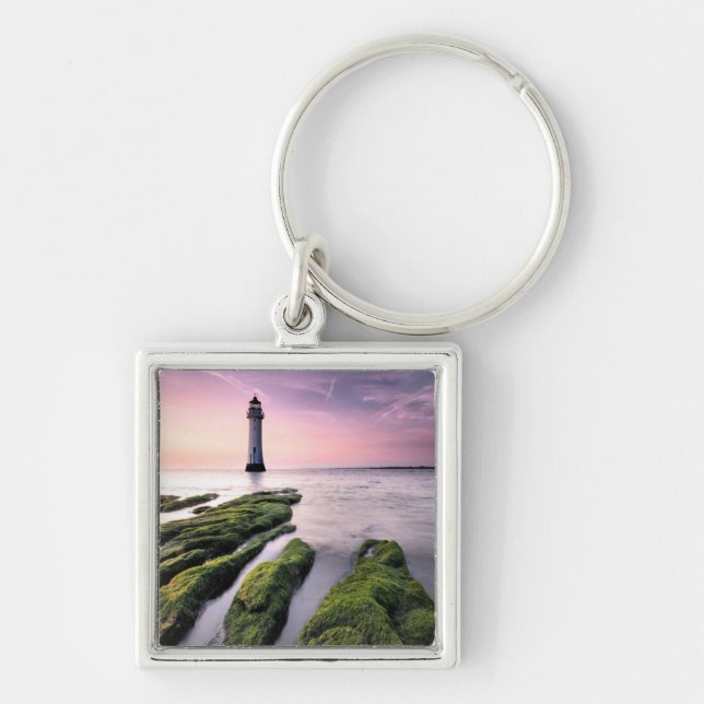 Perch Rock Lighthouse Keychain (Front)