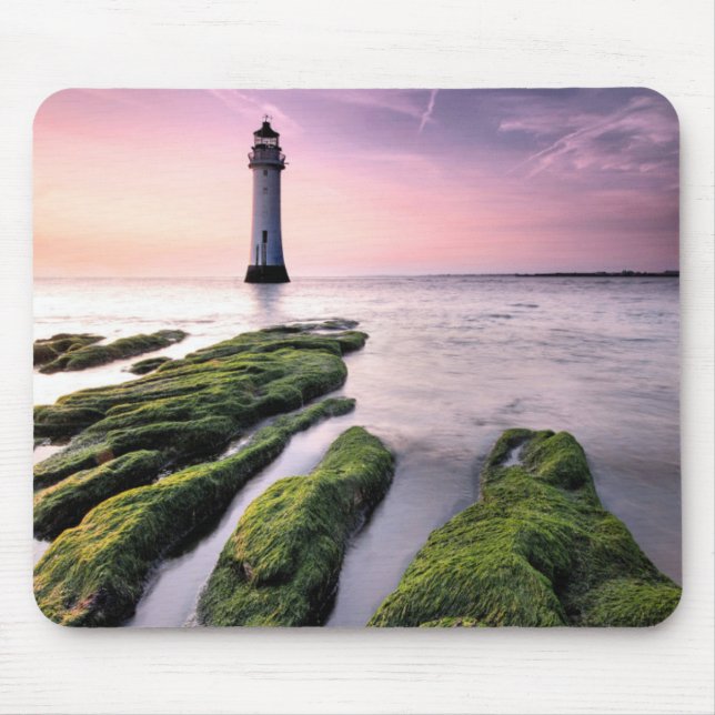 Perch Rock Lighthouse Mouse Pad (Front)