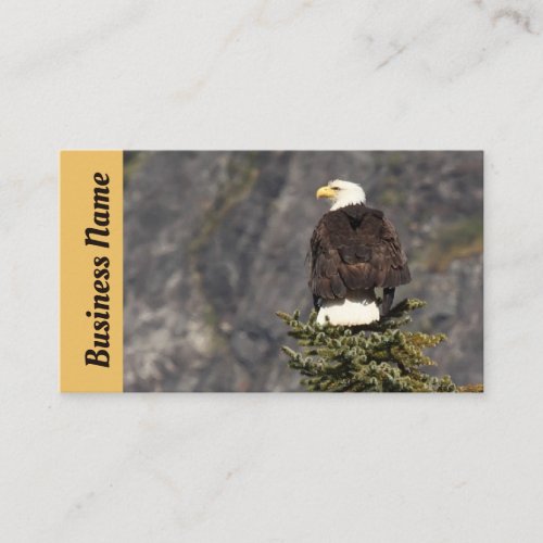 Perched Bald Eagle Business Card