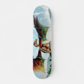 Perched Dragon Skateboard Deck by ArtOfDanielEskridge at Zazzle