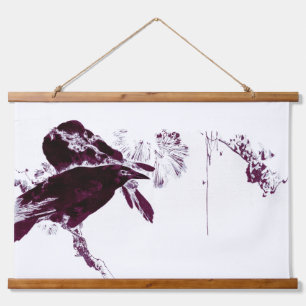 Perched in the Trees The Ravens Hanging Tapestry