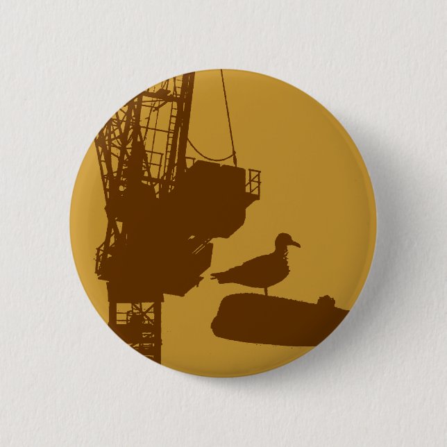 Perched on the Edge of the Future Pinback Button (Front)