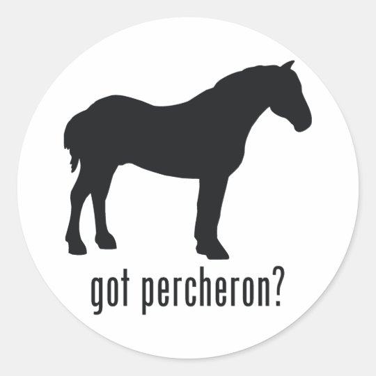 Percheron Classic Round Sticker