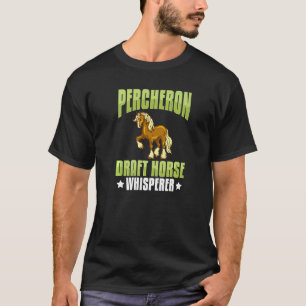 Percheron Draft Horse Horseback Riding Saddle T-Shirt