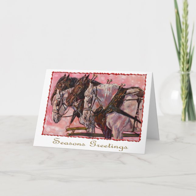 Percheron Holiday Card (Front)