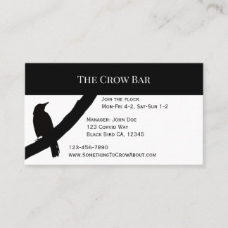 Perching Crow Business Card