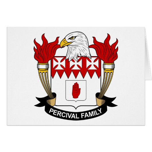 Percival Family Crest Cards (Front Horizontal)