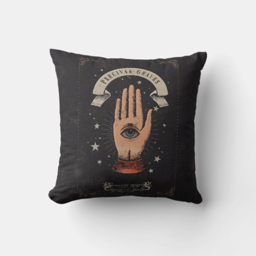 PERCIVAL GRAVES Magic Hand Graphic Throw Pillow