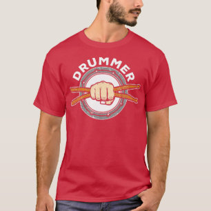 Percussion Drum Sticks  Drummer Quote Drum Kit  T-Shirt