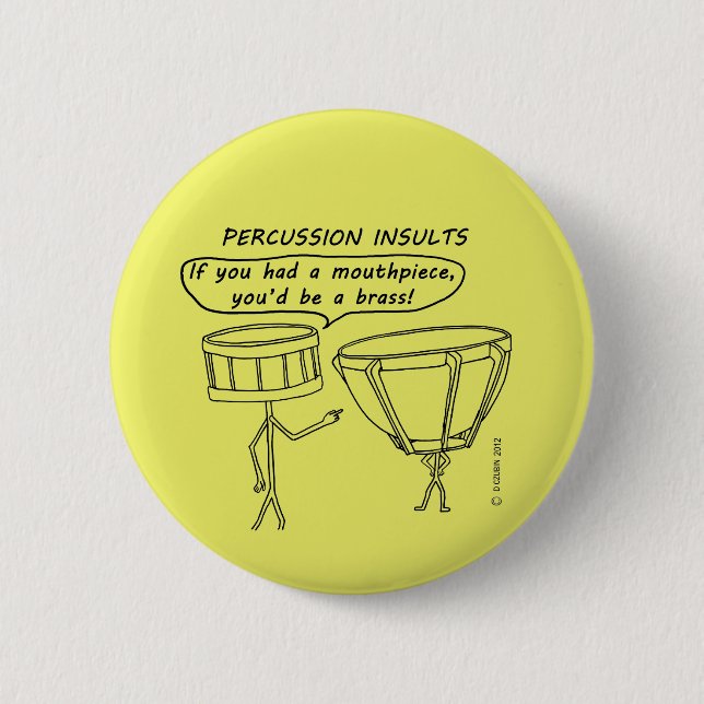 Percussion Insults Button (Front)