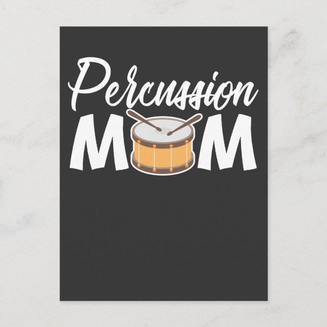 Percussion Mom Drum musical instrument Drummer Postcard (Front)