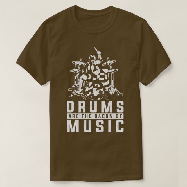 Percussion Music Lover Gift Rock Musician Drums T-Shirt (Design Front)