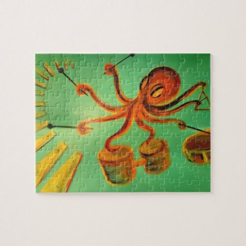 Percussion Octopus Jigsaw Puzzle
