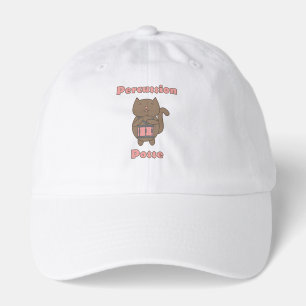Percussion Posse Funny Cat Playing Snare Drum Pink Hat