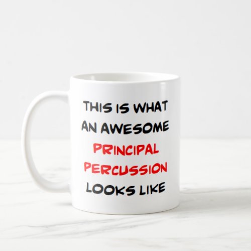 percussion principal awesome coffee mug